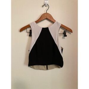 Naven black‎ and white crop top